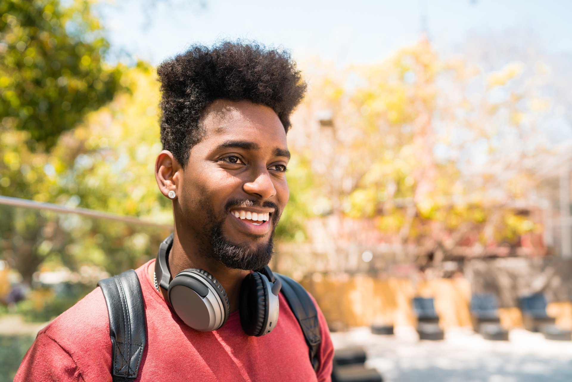 Young man with headphones